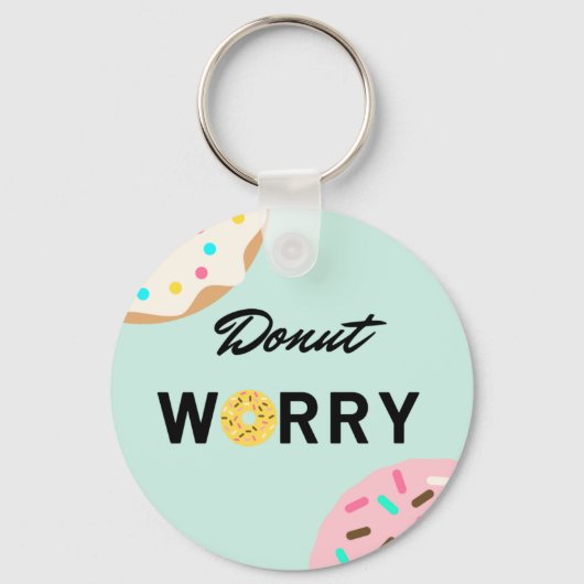 Porte-clés Donut Worry Button Keychain (Recto)