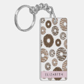 Porte-clés Donuts Au Chocolat, Donuts Au Caramel, Glace, Votr (Devant gauche)