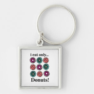 Porte-clés Donuts Je Mange Seulement Des Donuts