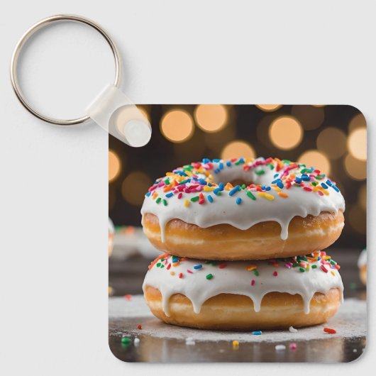 Porte-clés Donuts vanille (Recto)