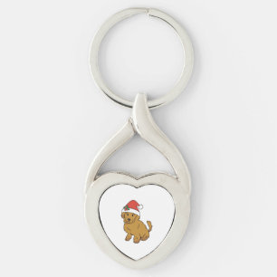 Porte-clés Doodé Chien de Noël Chien de Noël Chien de Noël à