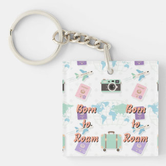 Porte-clés doodle de voyage fantaisiste – Aventure