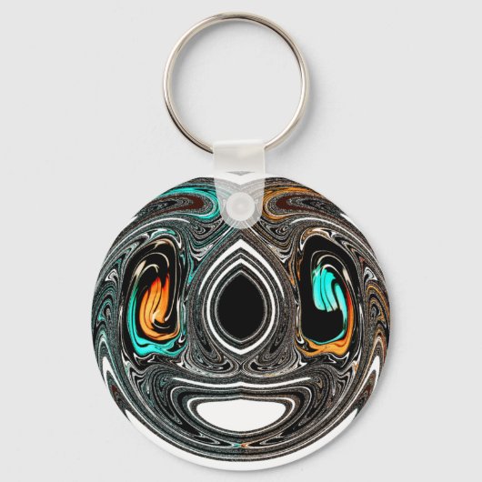 Porte-clés Doodle ethnique africain Zebra texturé Art Imprime (Recto)