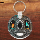 Porte-clés Doodle ethnique africain Zebra texturé Art Imprime (Recto)