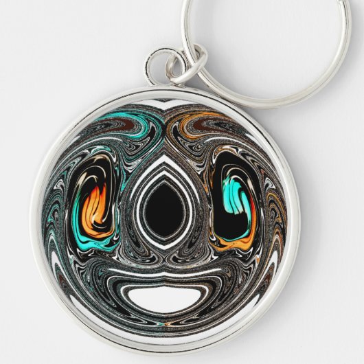 Porte-clés Doodle ethnique africain Zebra texturé Art Imprime (Devant)