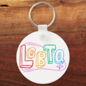Porte-clés Doodle LGBTQ+ (Recto)