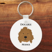 Porte-clés Doodle Mama Goldendoodle (Recto)