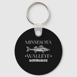 Porte-clés Doré du Minnesota Pêche du Midwest Pêcheur Pêcheur