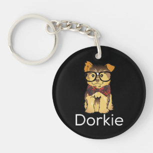 Porte-clés Dorkie Drôle Dorky Yorkie Chien
