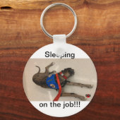 Porte-clés Dormir au travail (Recto)