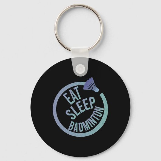 Porte-clés Dormir Manger Badminton Répéter 1 (Recto)