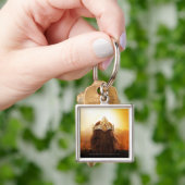 Porte-clés Dos de tête avec couronne (main)