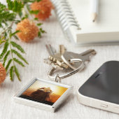 Porte-clés Dos de tête avec couronne (Côté)