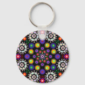 Porte-clés Dot psychédélique Mandala (Recto)