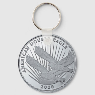 PORTE-CLÉS DOUBLE AIGLE EN ARGENT