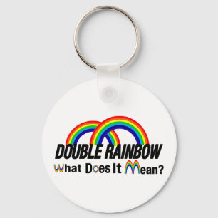 Porte-clés double arc-en-ciel. Que signifie-t-il ?