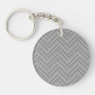 Porte-clés Double blanc de Grey stripes