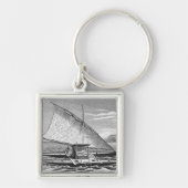 Porte-clés Double canoë de Fijian de l'histoire de (Devant)