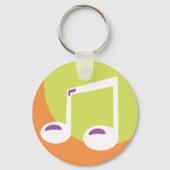 Porte-clés Double Croche Musical Vibrant (Verso)