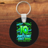 Porte-clés Double Digits 10 Year Old Boys 10th Birthday Boy (Recto)