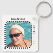 Porte-clés Double face 2 photos nom soleil noir (Dos)