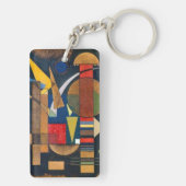 Porte-clés Double face - Art abstrait de Kandinsky (Dos)