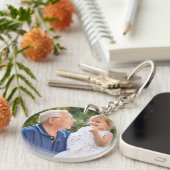 Porte-clés Double face Créez votre propre deux photos (Devant droit)