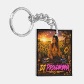 Porte-clés double face DJ PROUDMOMMA (Devant gauche)
