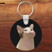 Porte-clés double face Mème de Chat Pop (Verso)