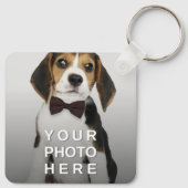 Porte-clés Double face simple à 2 photos (Dos)