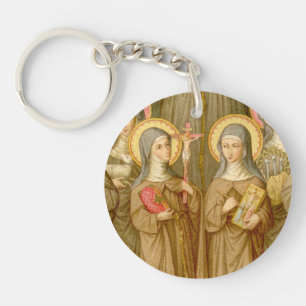 Porte-clés Double Image Deux Pauvres Clarisses Saintes (SAU 2