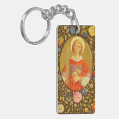 Porte-clés Double image St. Stephen le ProtoMartyr (PM 08) (Devant gauche)
