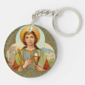 Porte-clés Double Image Ste. Barbara (BK 001) (Dos)