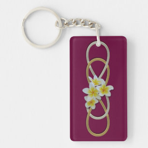 Porte-clés Double Infini BiColor Frangipani