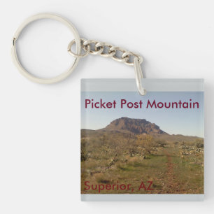 Porte-clés Double montagne latérale de courrier de piquet