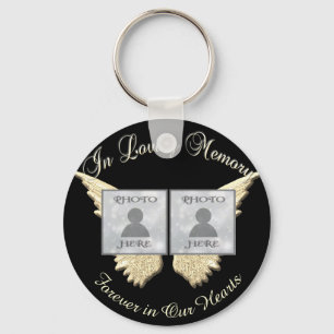 Porte-clés Double Photo Memorial dans le Porte - clé de mémoi
