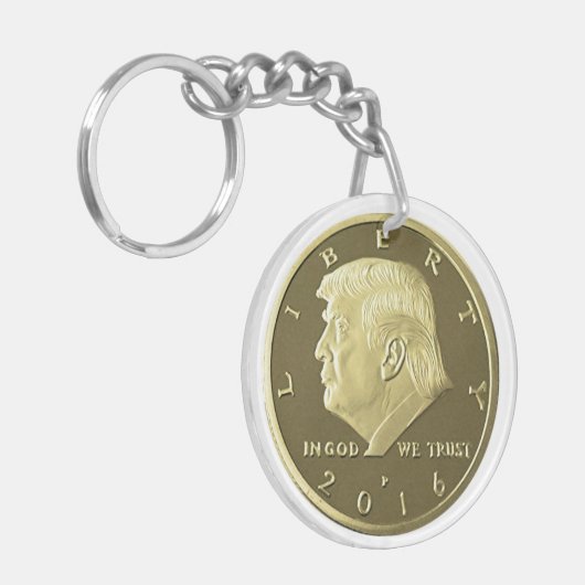 Porte-clés Double pièce de monnaie d'Eagle d'atout (Devant gauche)