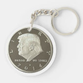 Porte-clés Double pièce de monnaie d'Eagle d'atout (Dos)