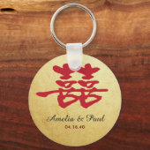 Porte-clés Double Porte - clé Mariage chinois (Recto)