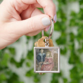 Porte-clés Double portrait de Charley et de Jeannie Thomas, (main)