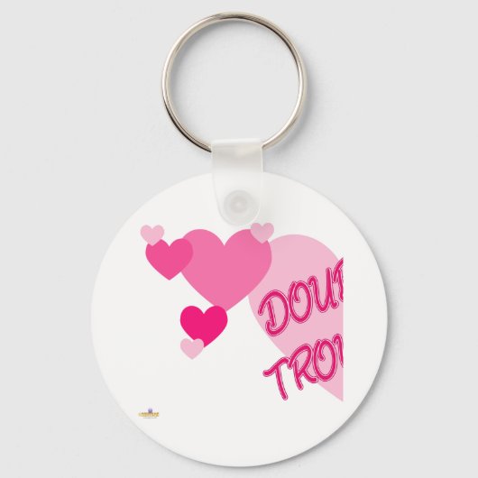Porte-clés Double problème Coeurs roses Partie 1 (Recto)
