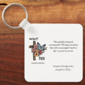 Porte-clés Double Sided Business Card Square Keychain (Recto)