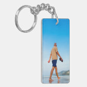 Porte-clés Double-Sided Rectangle Memorial Keychain (Devant gauche)