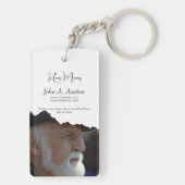 Porte-clés Double-Sided Rectangle Memorial Keychain (Dos)