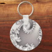 Porte-clés double spirale argenté (Recto)
