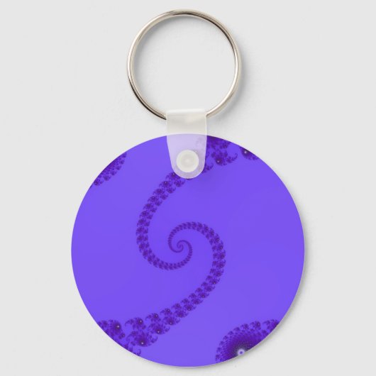 Porte-clés double spirale bleu violet (Recto)
