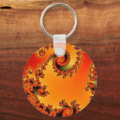 Porte-clés double spirale flamme ardente (Recto)