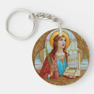 Porte-clés Double St. Cecilia de Rome (BK 003)