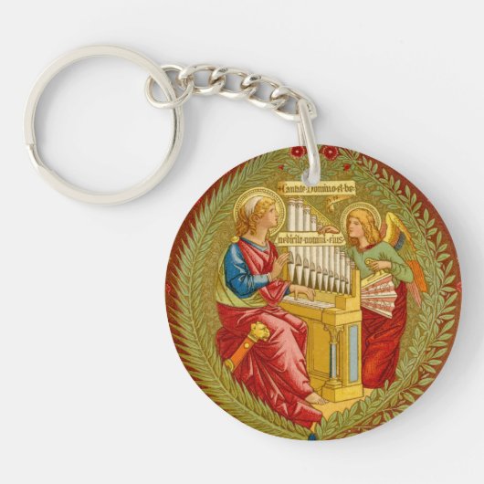 Porte-clés Double Ste Cécile de Rome (SNV 36) (Devant)