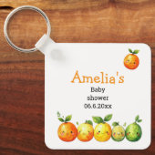 Porte-clés Douce Citrouille Bébé Shower  (Recto)